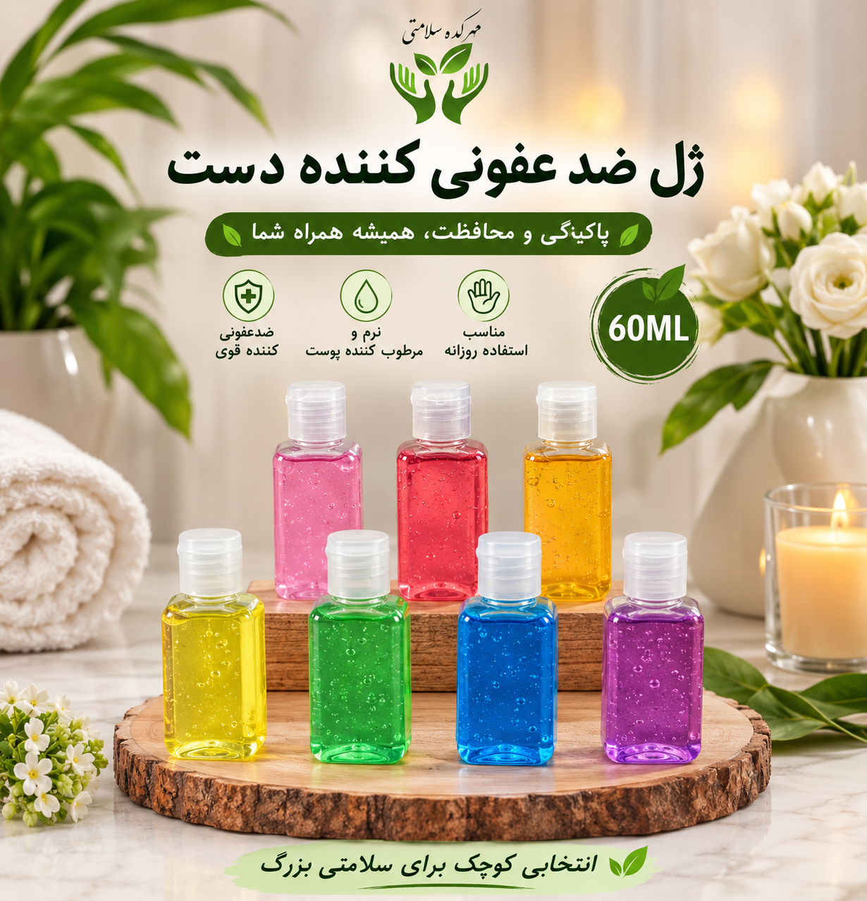 ژل ضد عفونی کننده دست