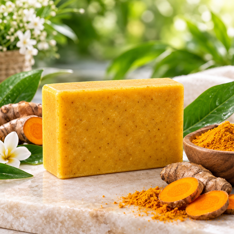 صابون زردچوبه دستساز و گیاهی