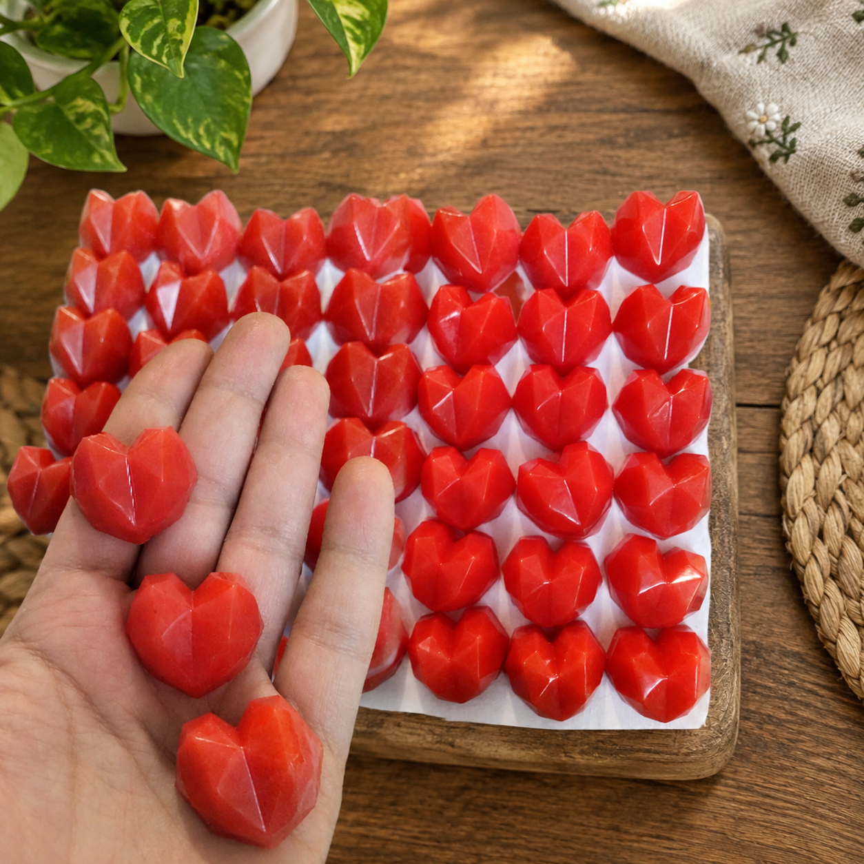 صابون قلبی سه بعدی