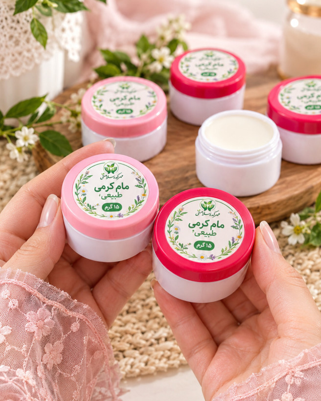 مام کرمی طبیعی مهرکده سلامتی 15 گرمی (کوچک مناسب تست )