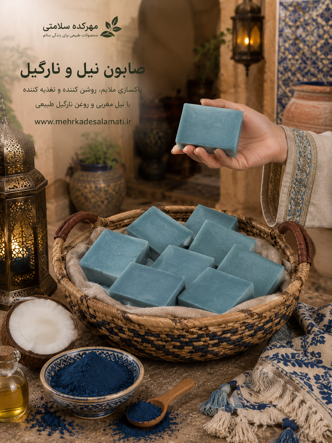 صابون نیل و نارگیل