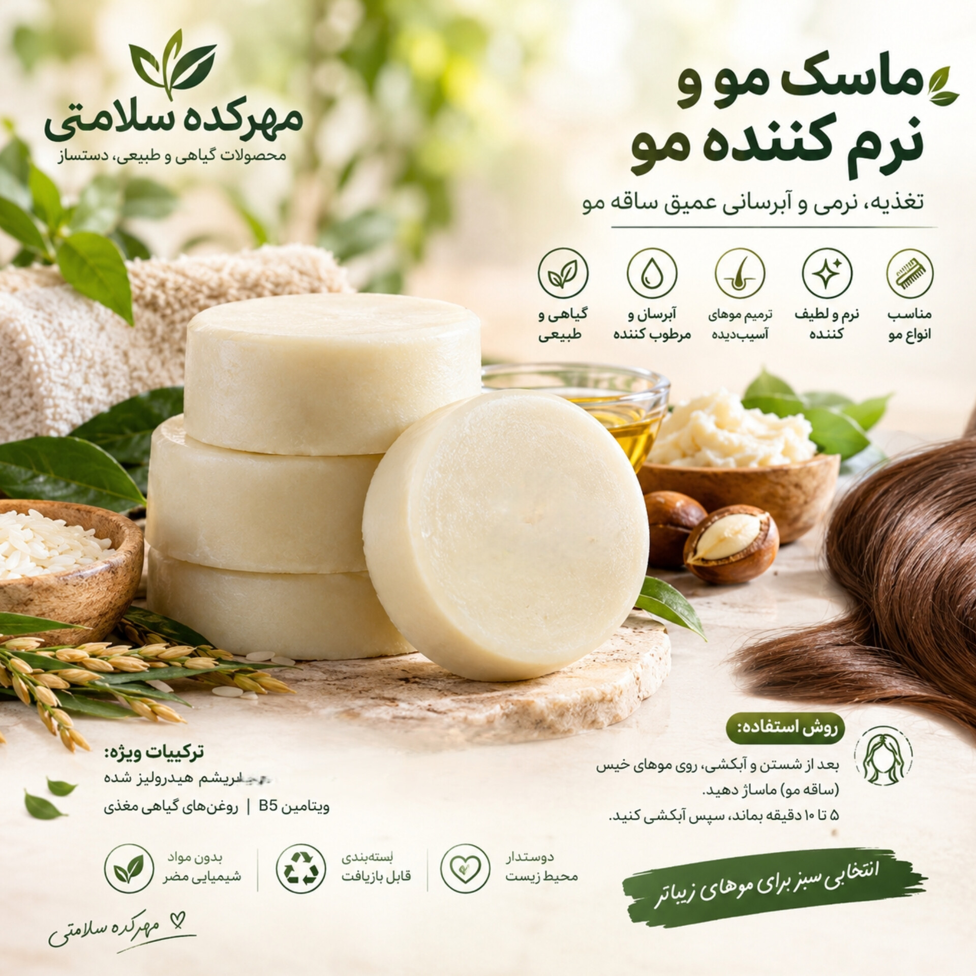 ماسک مو جامد
