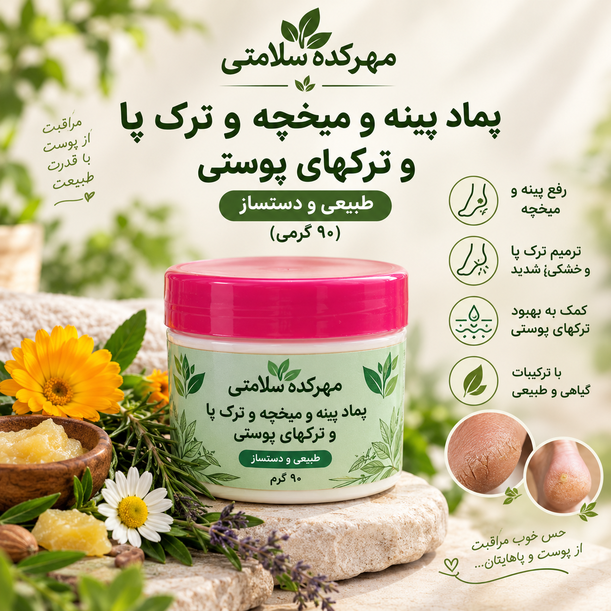 پماد پینه و میخچه پا